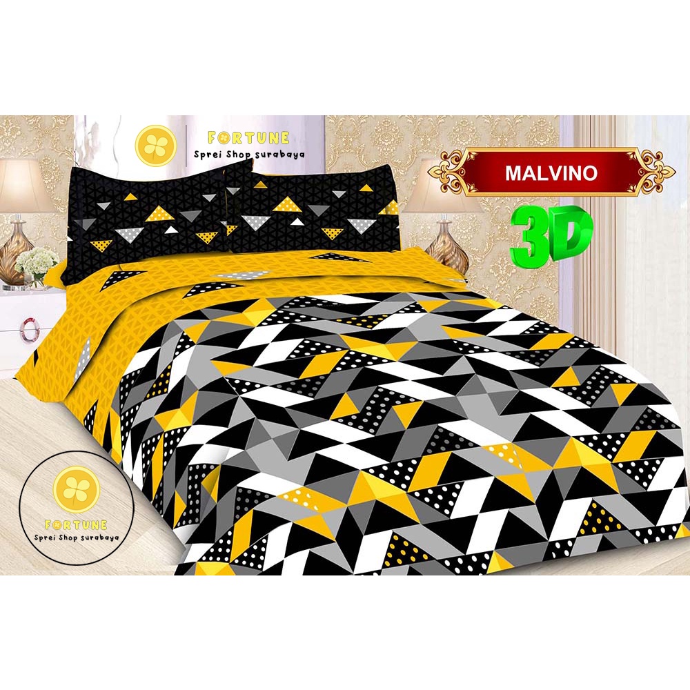 Sprei BONITA 180x200 Motif Terbaru Minimalis 3D Disperse (BISA COD) polos