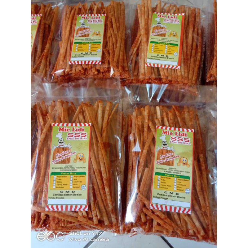 

Lidi gepeng kemasan 95gr