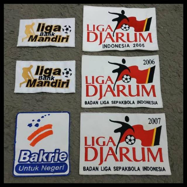 Patch FULL BORDIR Komputer Liga Bank Mandiri Jarum Bakrie Indonesia Retro