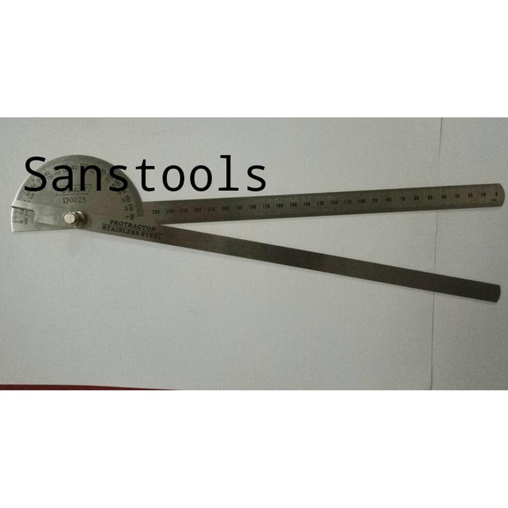 

Protractor alat penggaris busur derajat panjang 25cm stainless steel