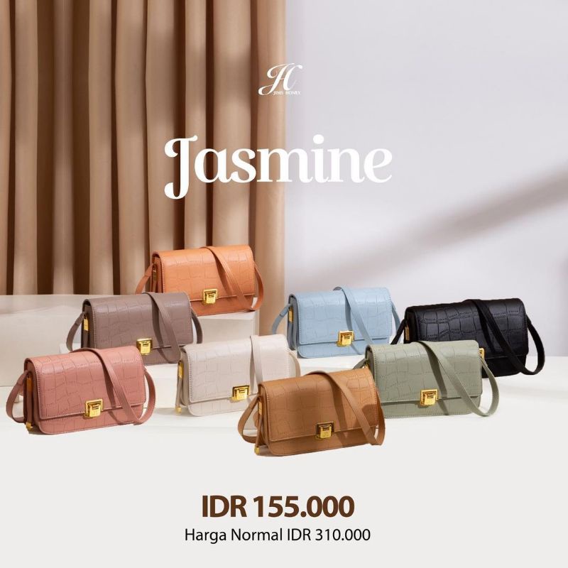 JIMS HONEY JASMINE BAG / TAS SELEMPANG PREMIUM / KOREAN BAG / TAS KULIT PREMIUM / TAS KEKINIAN / TAS