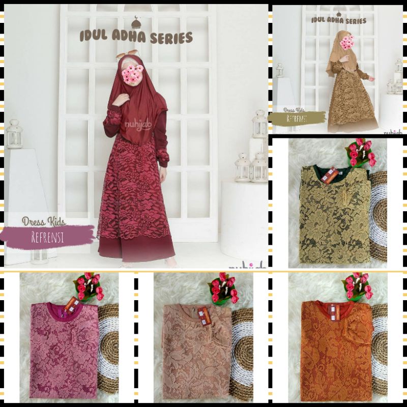 GAMIS ANAK BROKAT KLASIK 1-12 TAHUN ORI BY HAMZAH FASHION