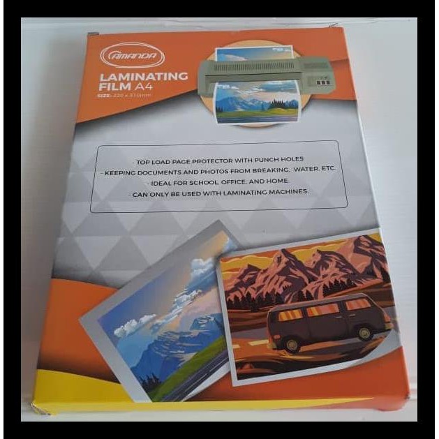 

Amanda Plastik Laminating A4 - 100 Micron Free Ongkir