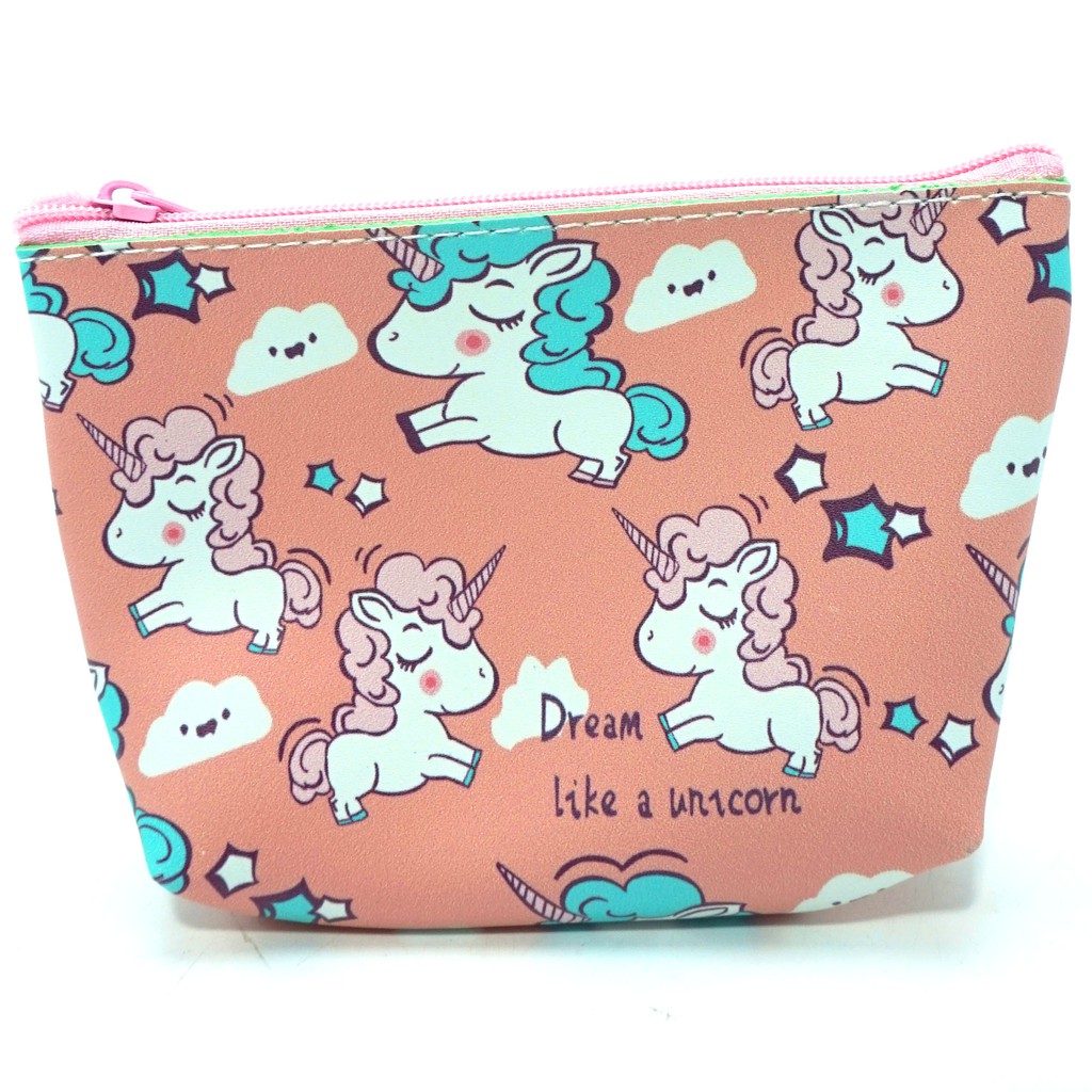 KOTAK PENSIL DOMPET WALLET ANAK SUPER UNIK (UNICORN) &quot;IMPORT QUALITY)