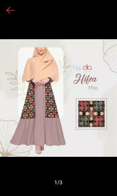 [bisa Cod] Hifza Dress In Milo Gamis Busui Batik Modern Best Seller By. Ayudia