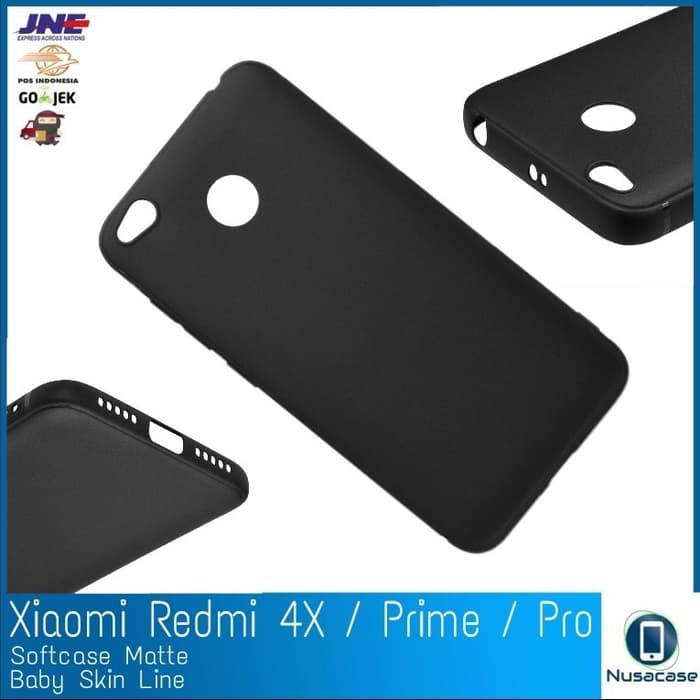 Case Xiaomi Redmi 4X / Prime Softcase Matte Soft Black Slim Case