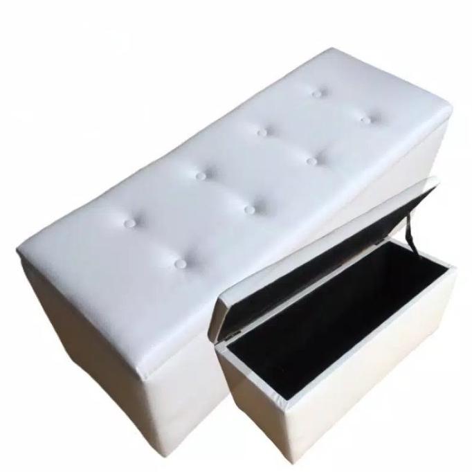 #####] Sofa Box Storage Kursi Bangku Lipat Panjang Minimalis Model Kancing