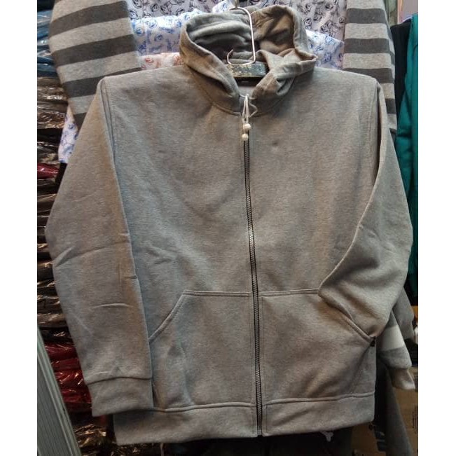 Jakethoodie Pria JaketHoodieWanita jaketpolos jaketwanitamurah MQ6ZV2 "Jaket jumbo hoodie sleting 1