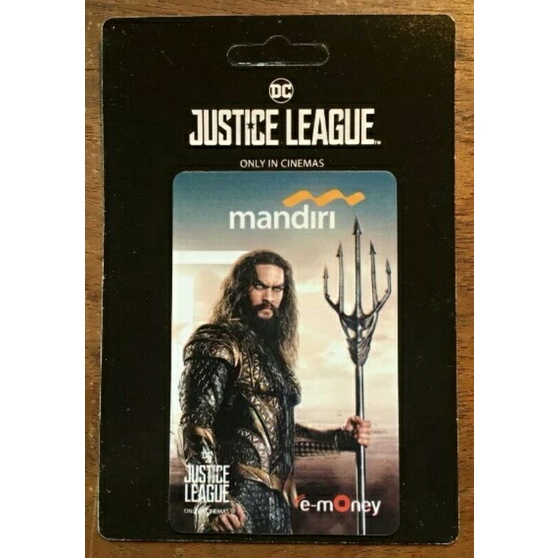 Mandiri eMoney JUSTICE LEAGUE - HALF BODY KARAKTER AQUAMAN ORI /Like eTOLL Tapcash Flazz or Brizzi