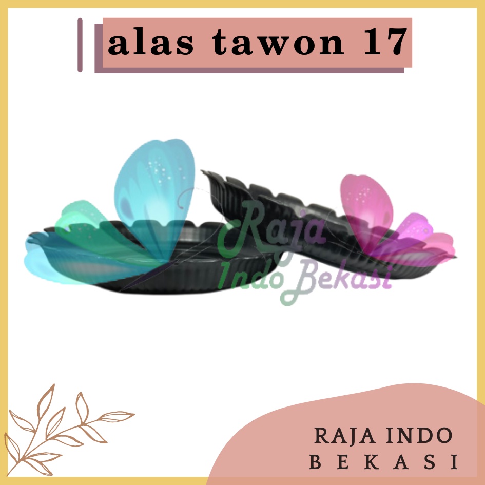 Alas Pot 17 Hitam Tray / Gbl / Eco / Alas Tawon 17 Hitam Tatakan Pot Tawon Pirus Hitam 21 18 Cm