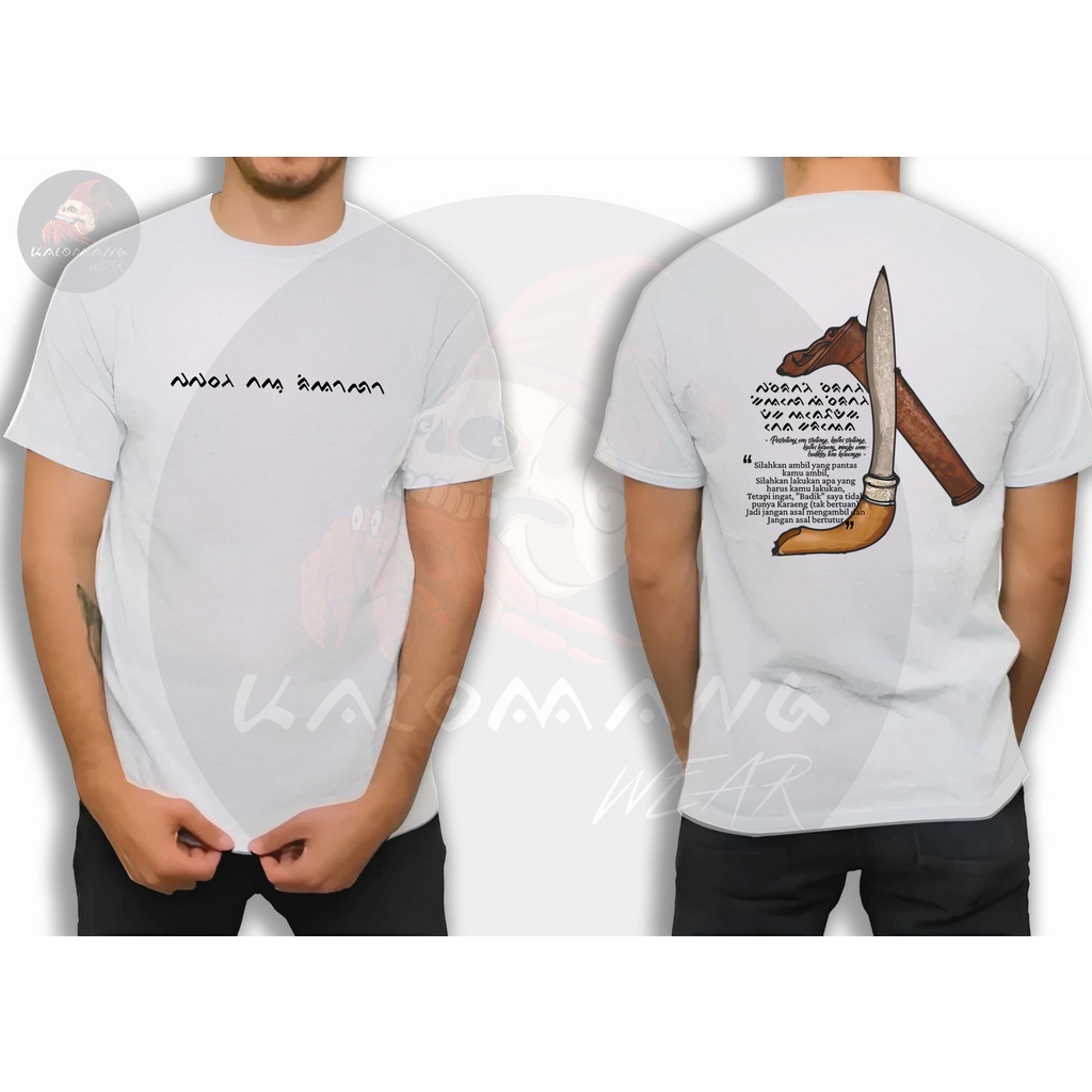 [PREMIUM] Kaos Khas Makassar/Kaos  Mitologi Makassar/Kaos Daerah Makassar/Atasan Pria/Atasan Wanita/