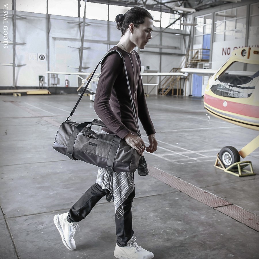 Tas Pria & Wanita Visval Duffle Atom Grey
