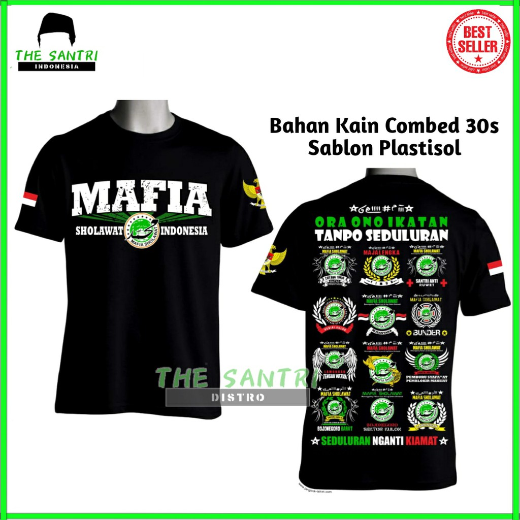 Kaos Mafish Indonesia Mafia Sholawat Nusantara Terbaru Shopee