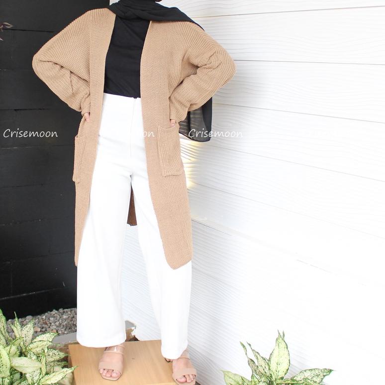 ➤ Long cardigan rajut oversize / cardigan Rajut panjang / Cardigan Rajut Longcardy Oversize Tebal ◙