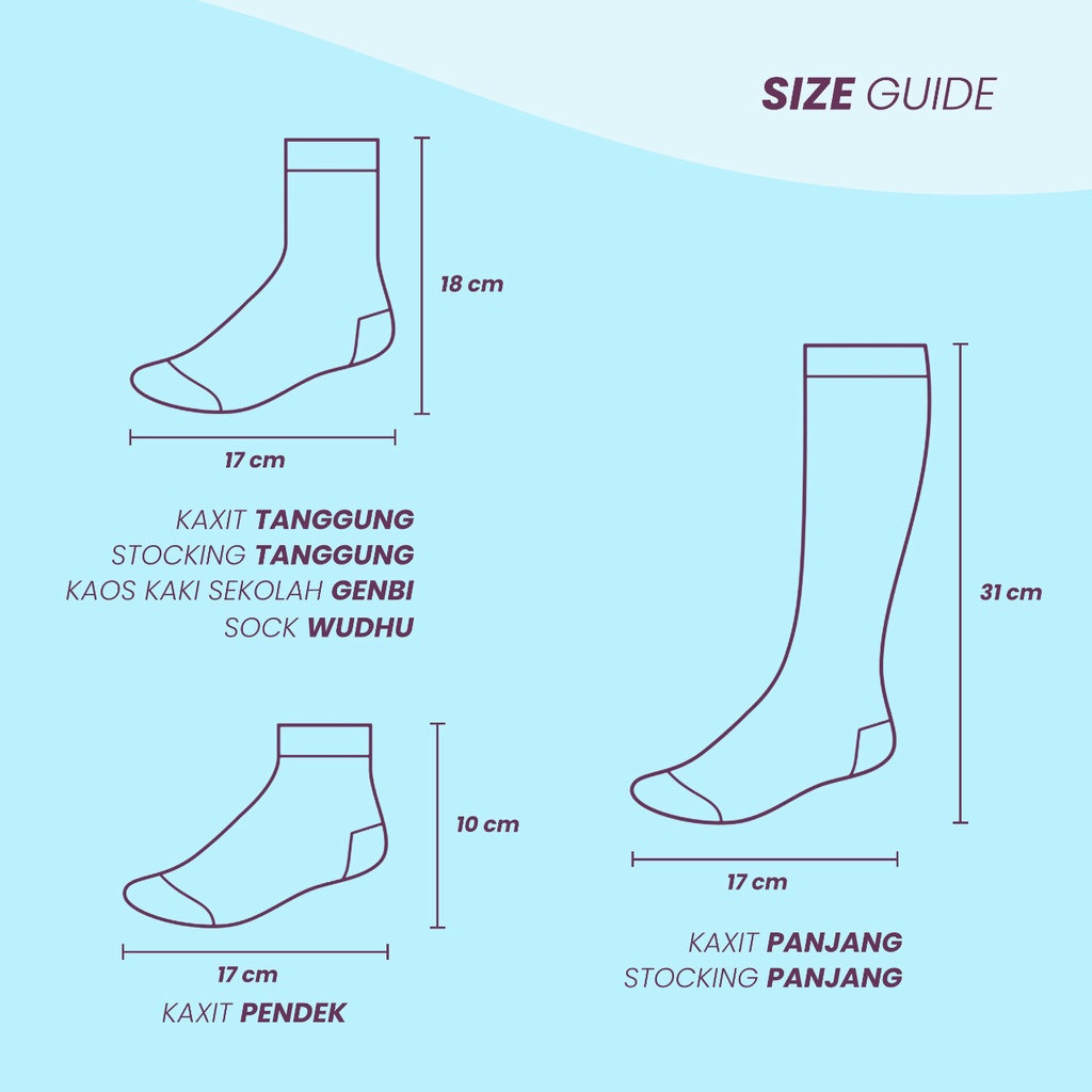 KAOS KAKI TANGGUNG NAZMA (LOGO RABBANI KECIL MELINGKAR) RABBANI ORI-1