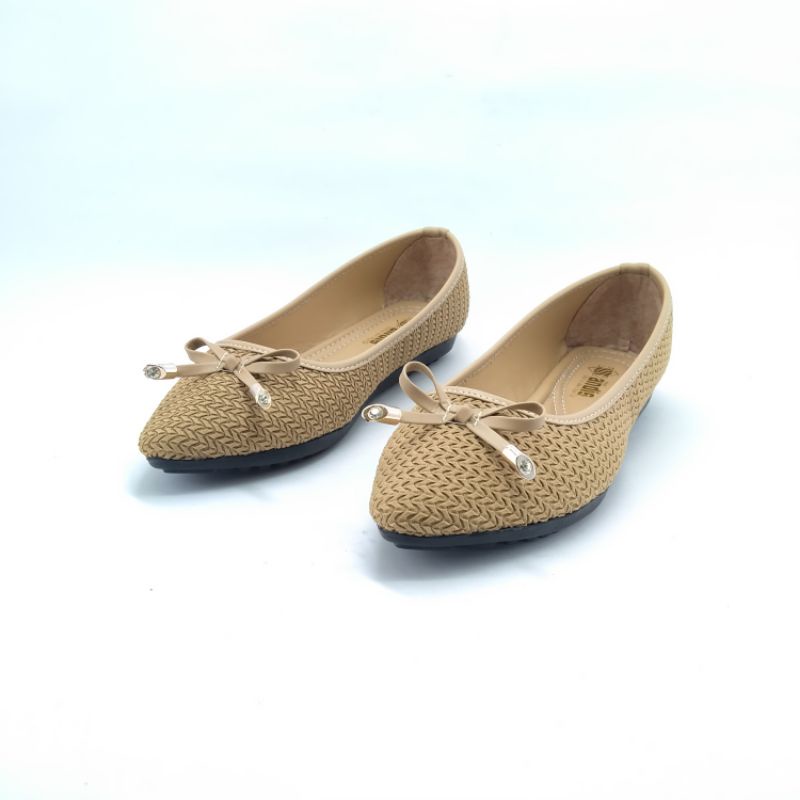 Sepatu Flatshoes Wanita Ballerina Flat Shoes An45