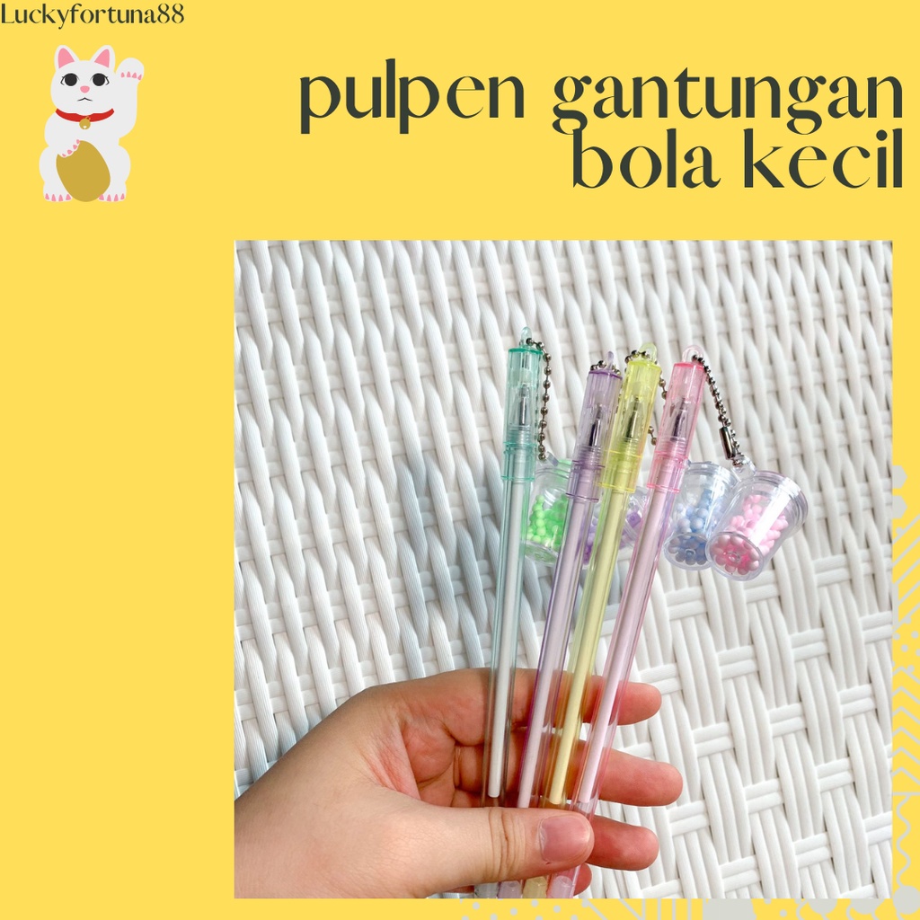 

[Luckyfortuna88] pulpen gantungan bola kecil pen gantungan bola kecil alat tulis sekolah alat tulis kantor lucu murah kualitas premium lucu murah