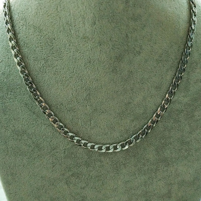 Emas titanium steel kalung rantai stainless steel klavikula rantai Korea fashion Pria hip hop punk k