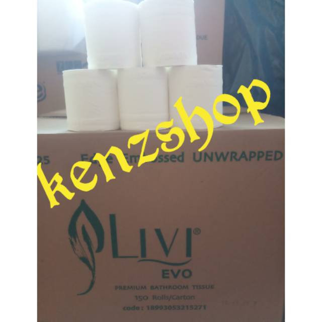 TISSUE LIVI ROLL EVO NON EMBOS 1 DUS