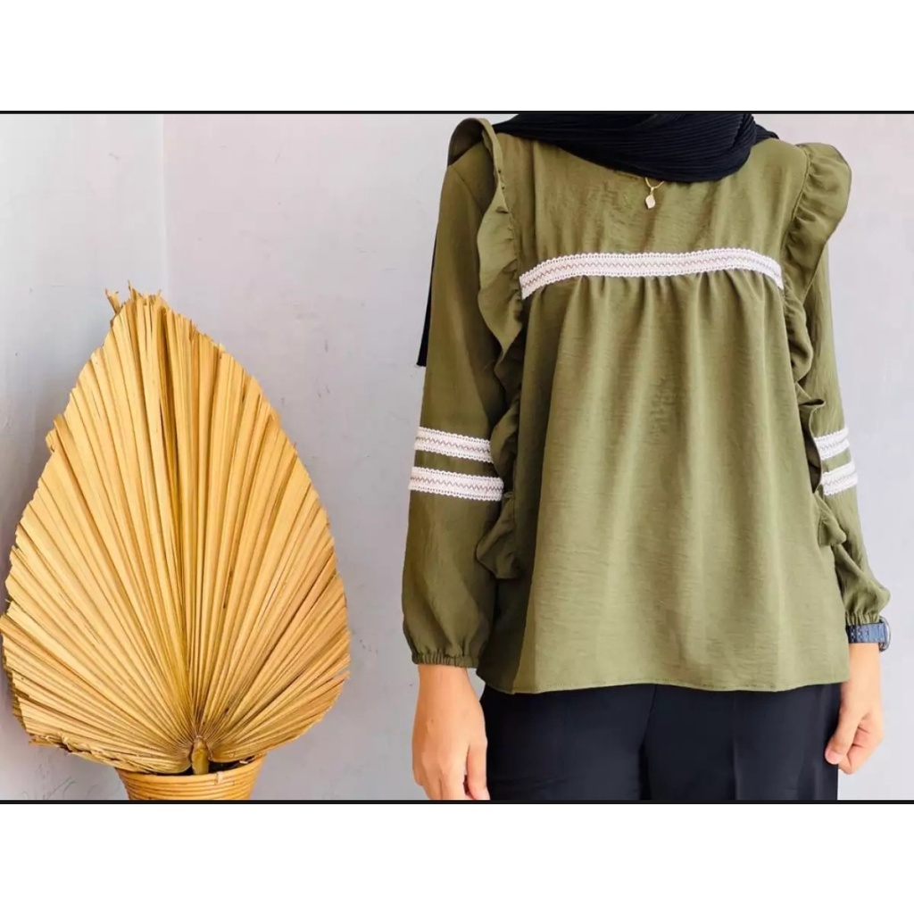 ZOLLA BLOUSE RAYON CRINGKEL | BLUS WANITA KEKINIAN TERBARU | BLUS PALING HITS | BISA COD