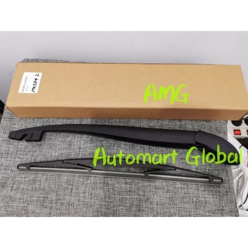 wiper arm belakang karet wiper mazda 2 komplit