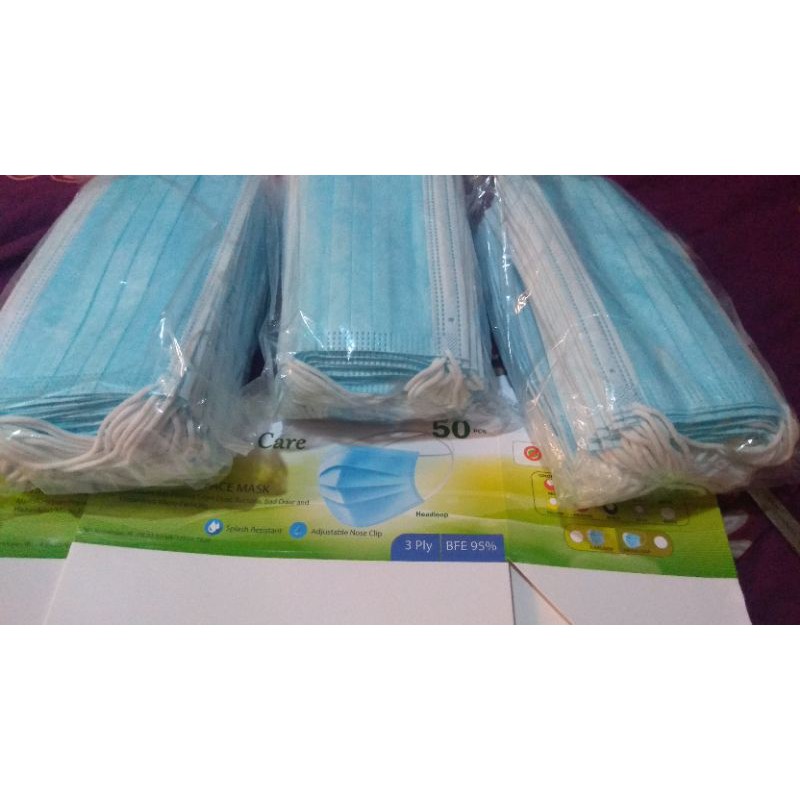 [Ready] Masker Medis One Care isi 50pcs 3ply