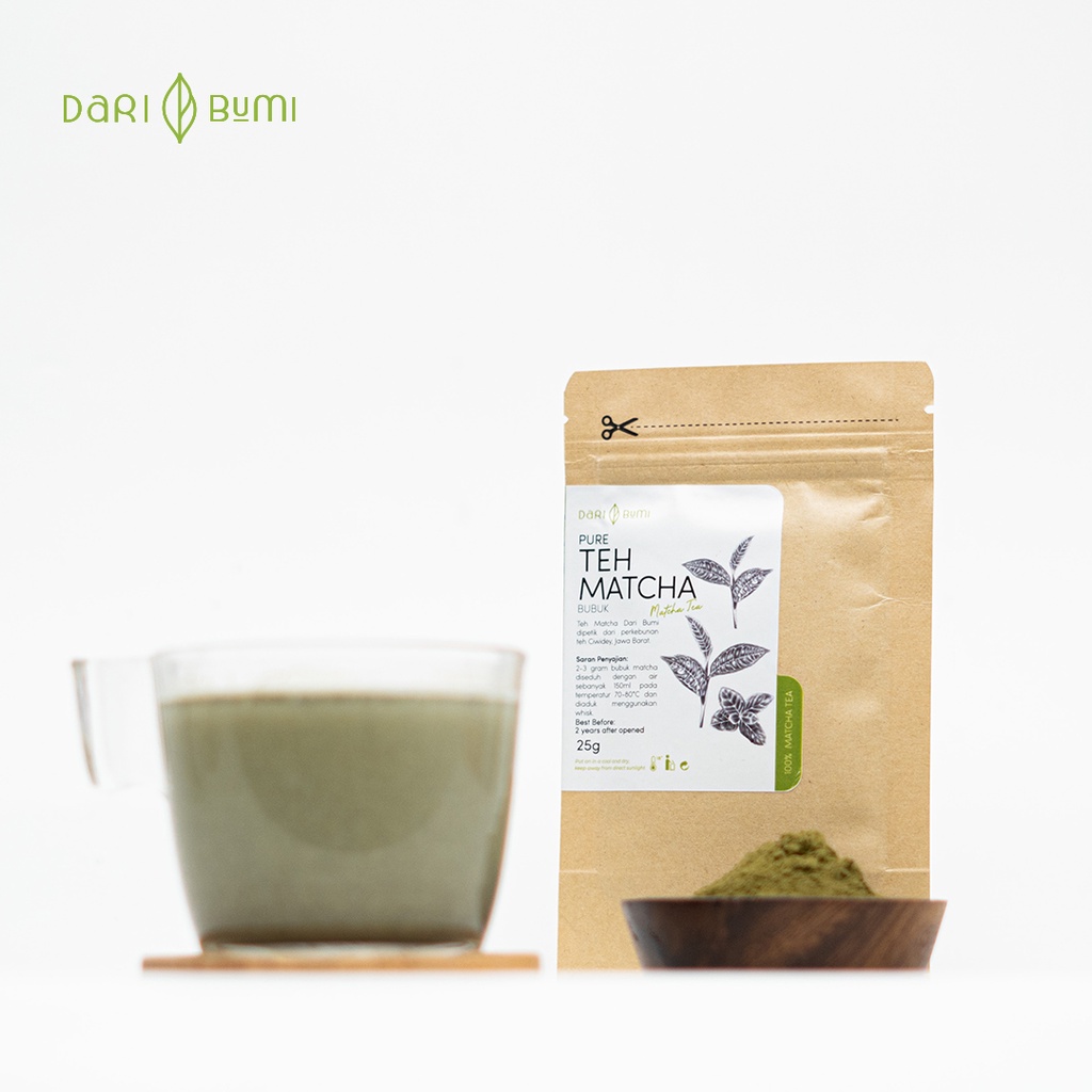 Teh Matcha Bubuk 25 gr Asli Dari Bumi Matcha Tea Premium