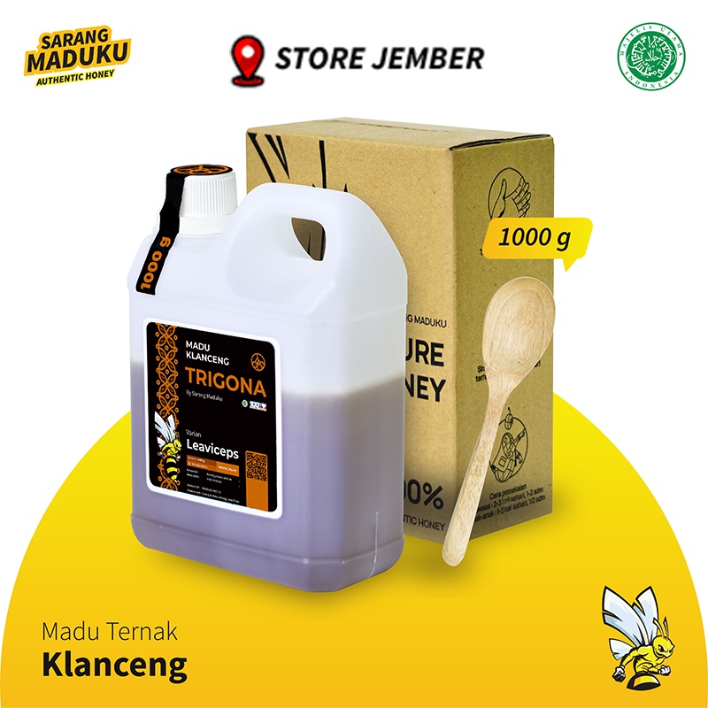 

Madu Klanceng Leavy Itama Biroi Murni 100% - 1 KG 325 ML