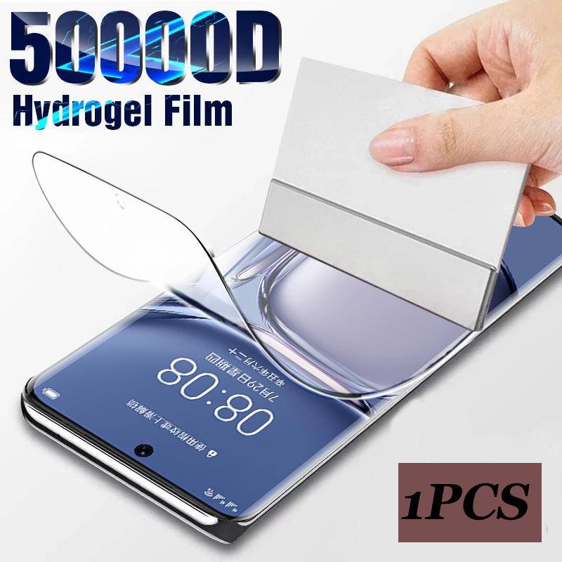 Film Pelindung Layar Hydrogel Full Cover Untuk Huawei P10 P20 P30 P40 Pro + Lite P Smart 2018 2019 Z