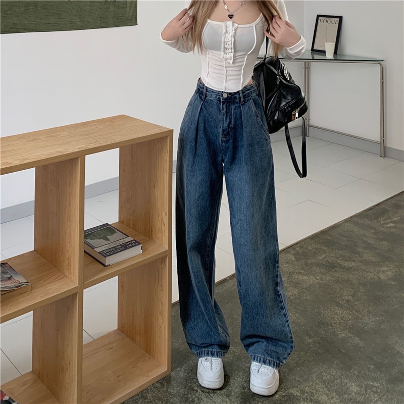 high waist new boyfriend jeans high waist murah