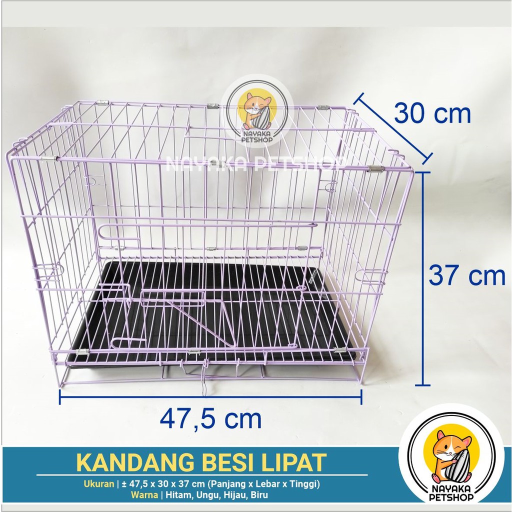 Kandang Kucing Murah Kecil Besi Lipat