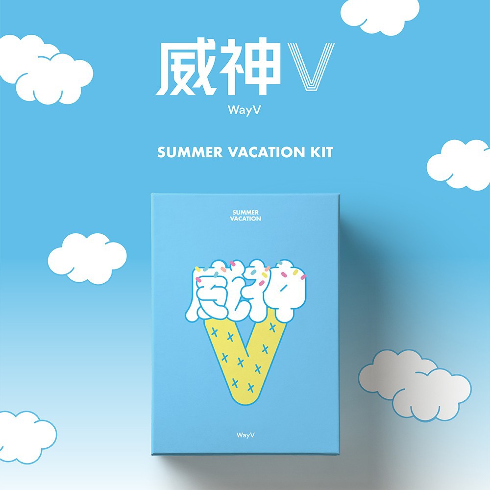 WayV Summer Vacation Kit 2019 sharing goods (poster a4 kun, ten, winwin, lucas, xiaojun, yangyang)