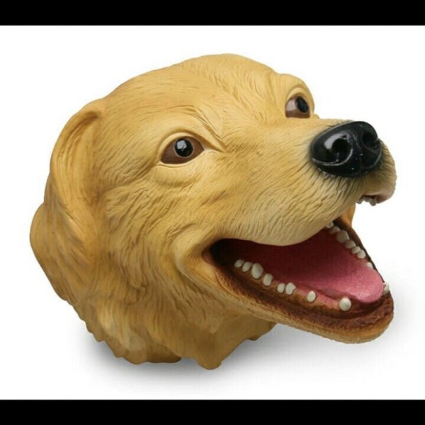 

Unik Animal Head Dog Puppy Golden Retriever Kepala Anjing Hand Puppet Berkualitas