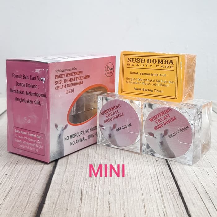 CREAM SUSU DOMBA CSD MINI Krim Paket Pemutih Kulit Wajah Pencerah Ampuh