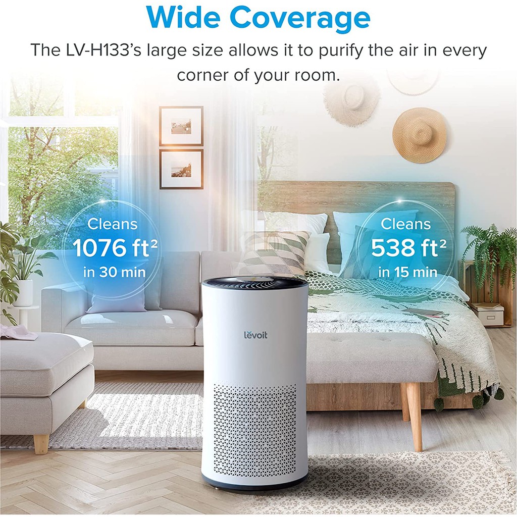 Levoit Air Purifier LV-H133 True HEPA Filter H13 - Pembersih Udara