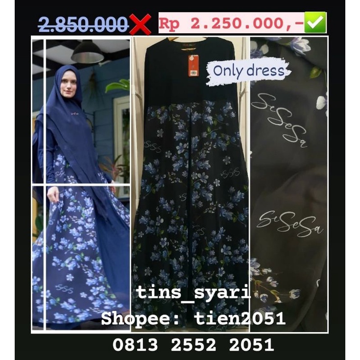 Sisesa dress bahriah navy