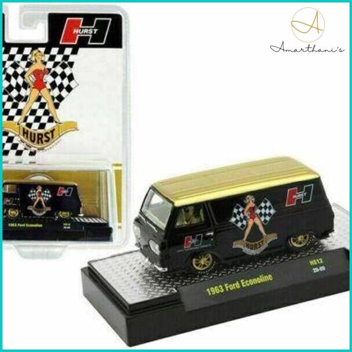 Ac - M2 Machines 1963 Ford Econoline Van Hurst Diecast Black / Gold