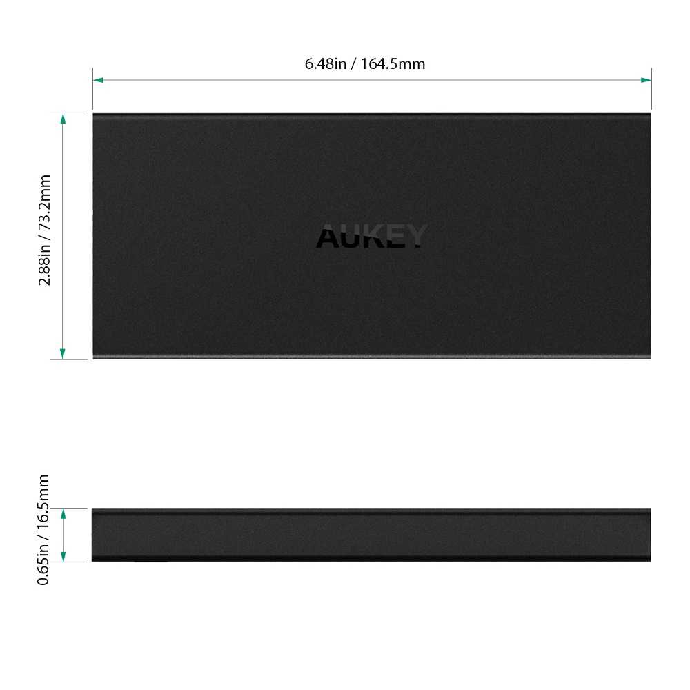 Aukey Power Bank 2 Port 2A 16000mAh QC3.0 - PB-T9