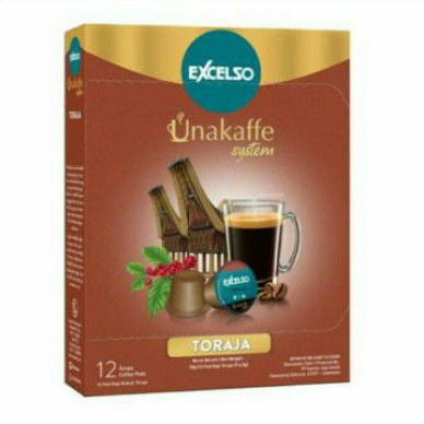 

EXCELSO Unakaffe Coffee Toraja Kopi Kapsul (12pods x 6gr)
