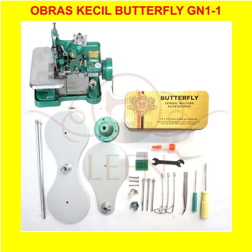 Mesin Jahit Obras 3 Benang BUTTERFLY GN1 GN-1 (KEPALA) ORI LEEN