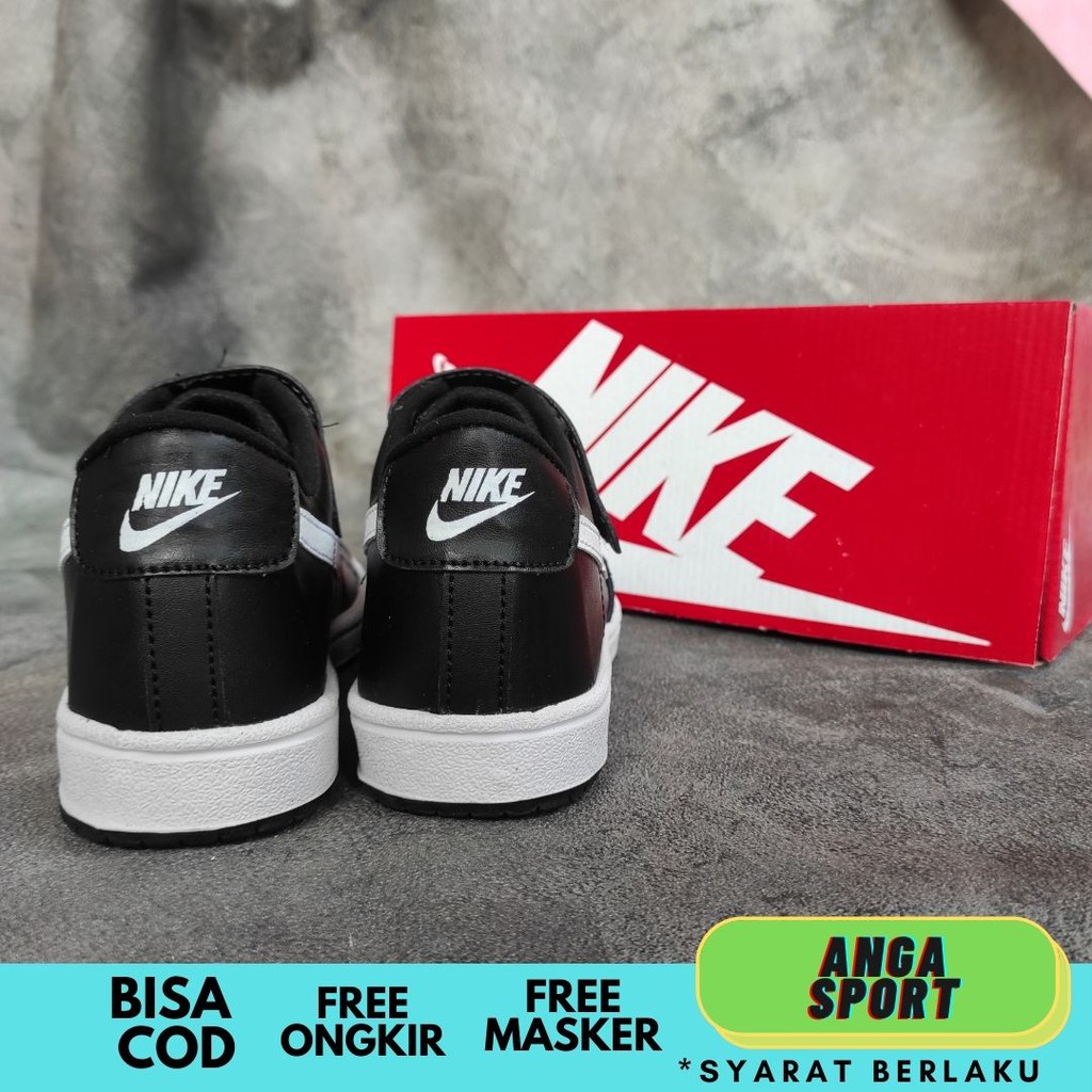 SEPATU ANAK NIKE BLAZER 77 HITAM PUTIH LOW LAKI LAKI PEREMPUAN USIA 1 2 3 4 5 6 7 TAHUN IMPORT / SEPATU KIDS SEKOLAH TK/SD TERMURAH