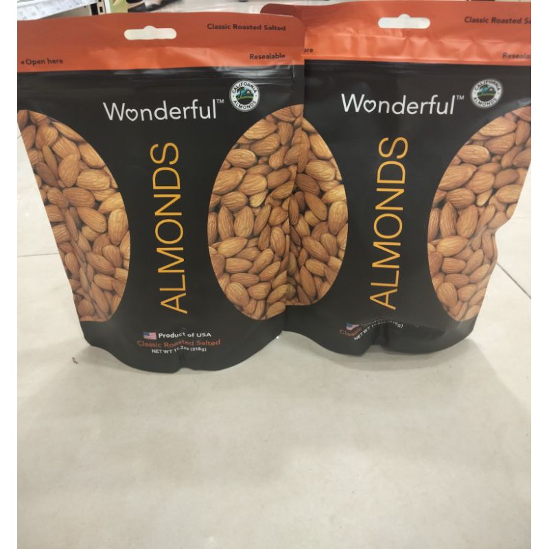 

Wonderful Kacang Almonds 318gr