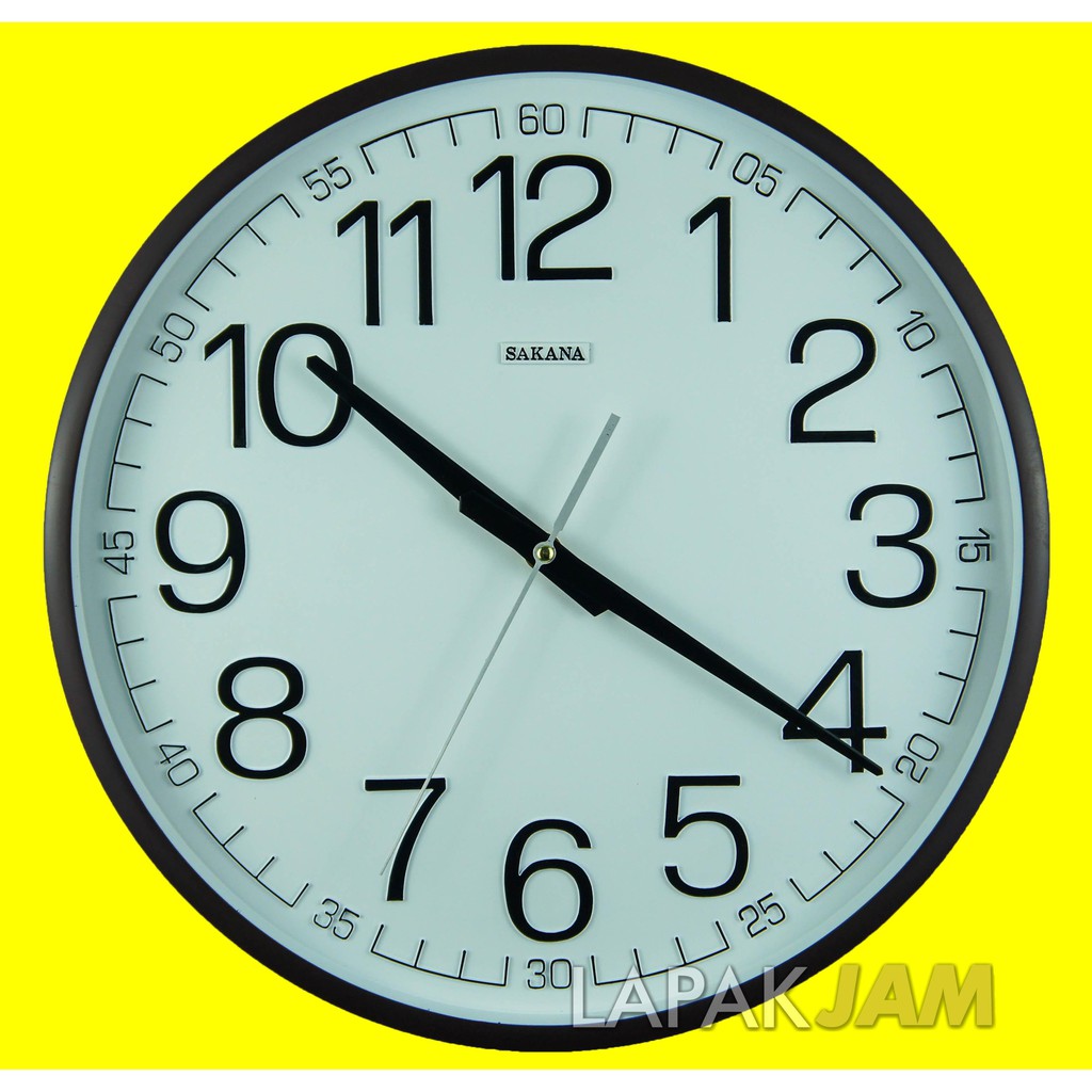 Jam Dinding Kantor Polos Besar Wall Clock Dekorasi Dinding Murah SAKANA 468N