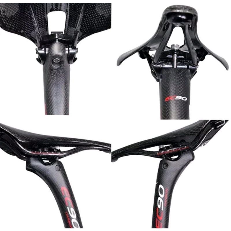 Seatpost Tiang Dudukan Jok Saddle Sepeda Full Carbon 400 x 31.6 MM EC90 Black Hitam Road Bike Mtb tiang sadel sepeda bahan carbon