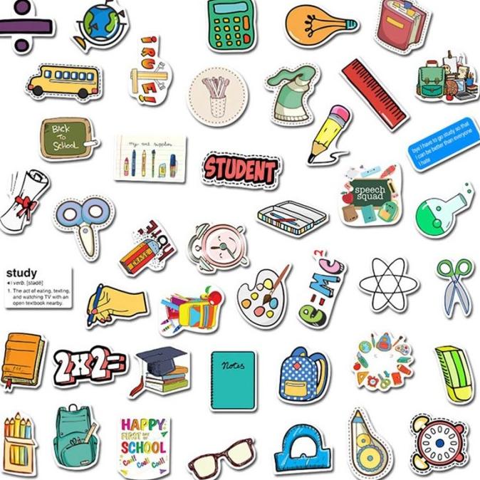 

TERMURAH 50 pcs Stiker Doodle Untuk Alat Tulis Sekolah Terlaris