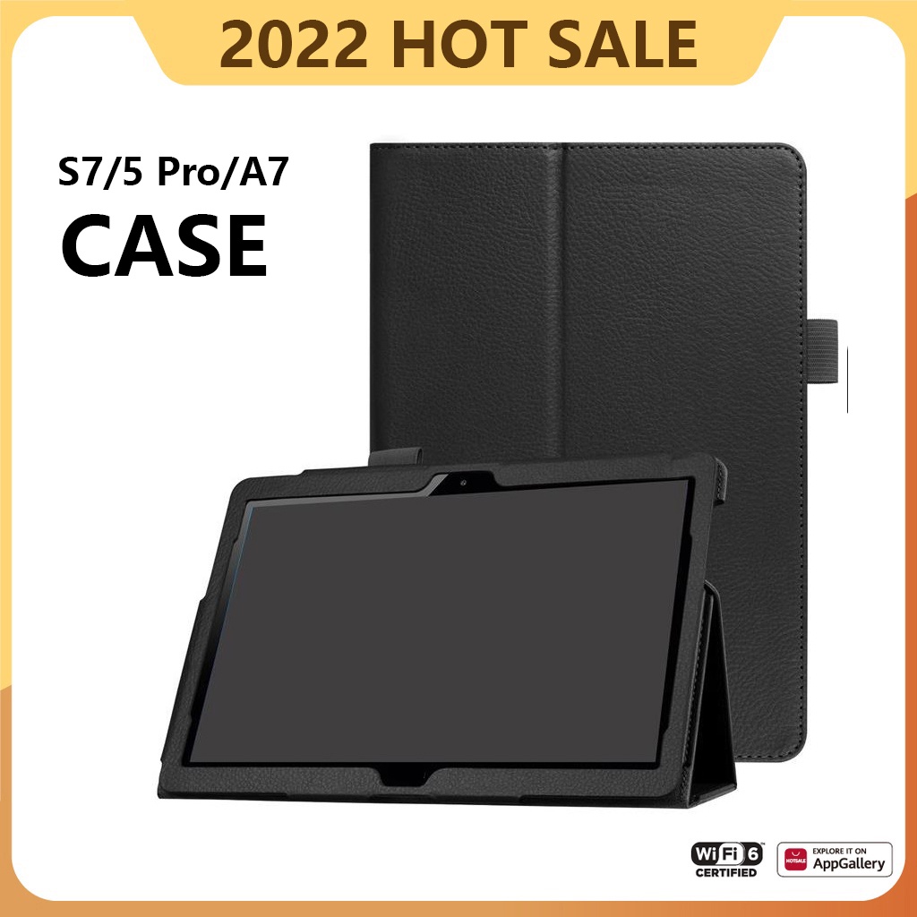 【Big Sale】S7 / 5Pro / A7 Tablet Cover 8inch Flip Stand PU Kulit Folio Stand Cover Smart Android Tablet