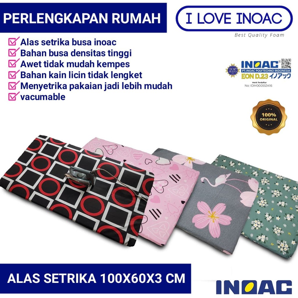  Alas  gosok setrika  busa inoac  100X60X3 cm Shopee Indonesia