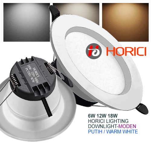 HORICI 6W/12W/18W/24W LAMPU DOWNLIGHT LED PLAFON PUTIH/WARM WHITE/PUTIH+KUNING+WW/BIRU+KUNING+UNGU