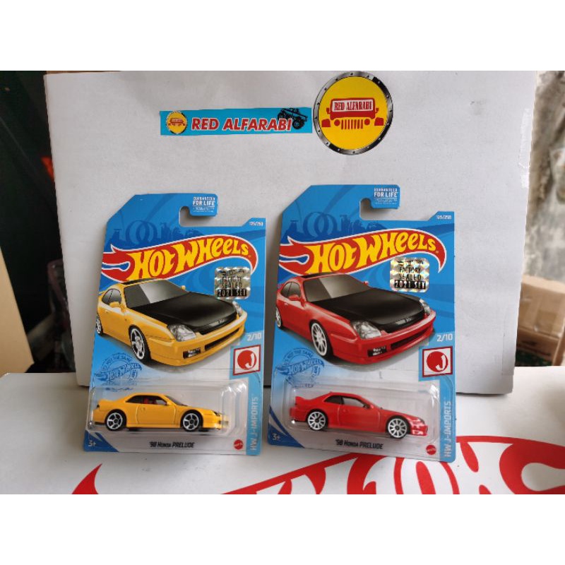 Hot Wheels Factory Sealed 2021 Honda Prelude Merah dan Kuning