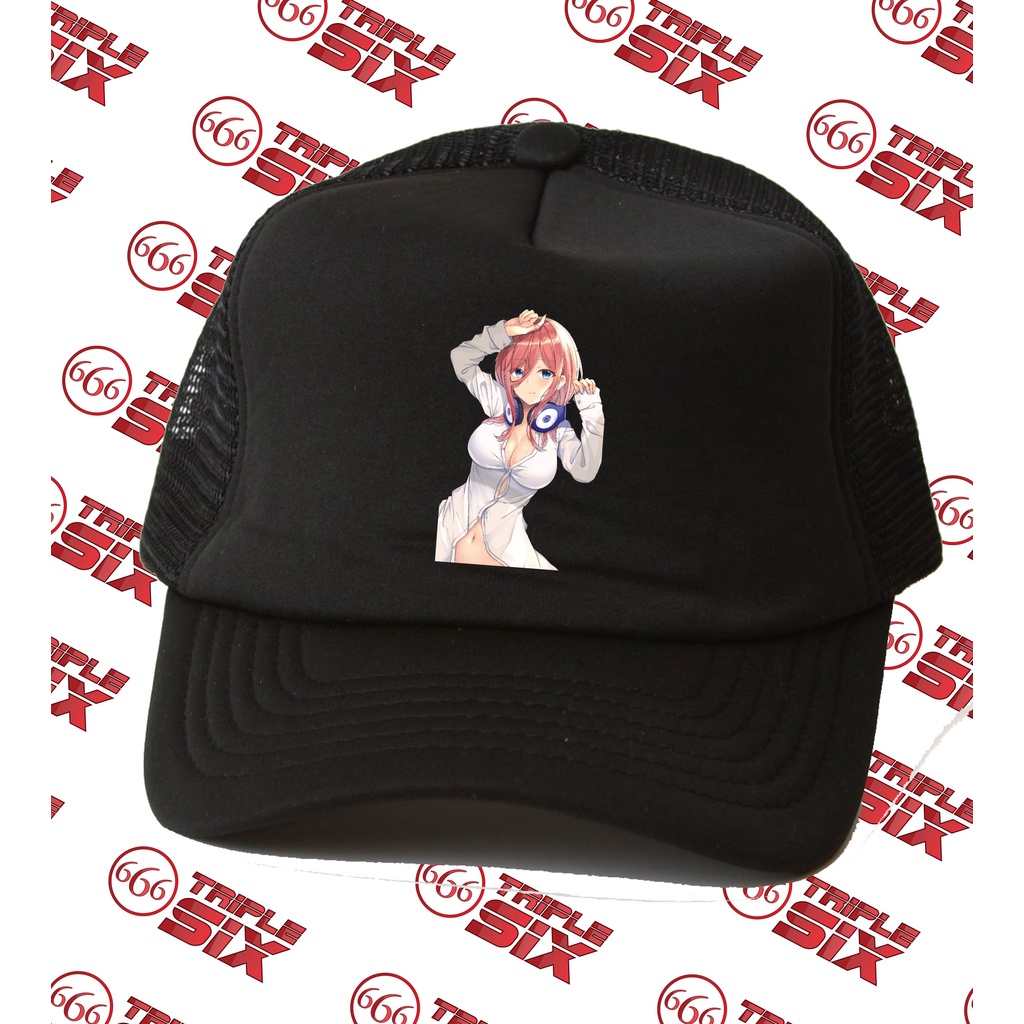 Topi Trucker Anime 5 toubun Nakano miku Lewd